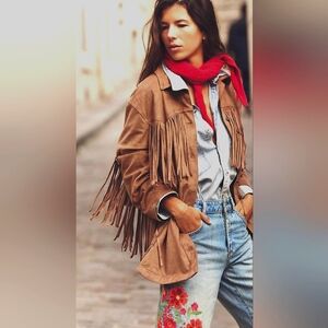 Fringe Out Vegan Suede Jacket